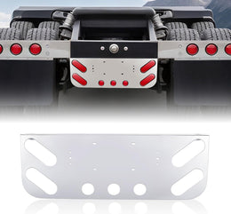 Stainless Steel Tail Light Panel for Semi Trucks & Trailers 4.49” & 2.31” Round thumbnail 1