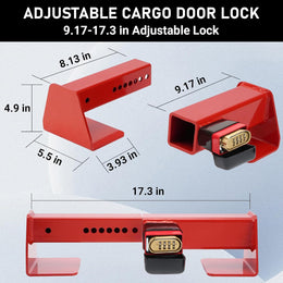 Shipping Cargo Container Door Lock - Heavy Duty Container Trailer Door Locks for Semi Trailers, Cargo Vans, Code, Combination, Shipping Container Accessories, Anti-Theft thumbnail 7