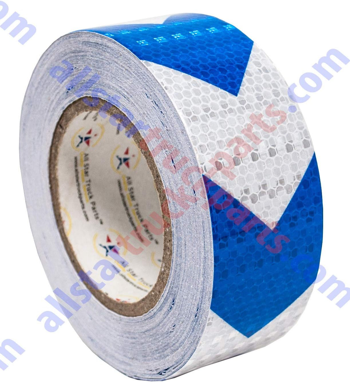 Blue Arrow Reflective Tape, 2" Hazard Warning Tape Waterproof - High Intensity Reflector Conspicuity Safety Tape Strong Adhesive Crystal Lattice Blue Arrow (2 in X 75 FT) image 2