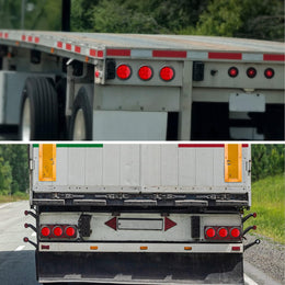 4 Inch round LED Trailer Tail Lights, 10 LED Trailer Marker Lights Waterproof 12V Turn Brake Stop Light Sealed Flush Mount for Truck RV Boat(Red,12) thumbnail 6