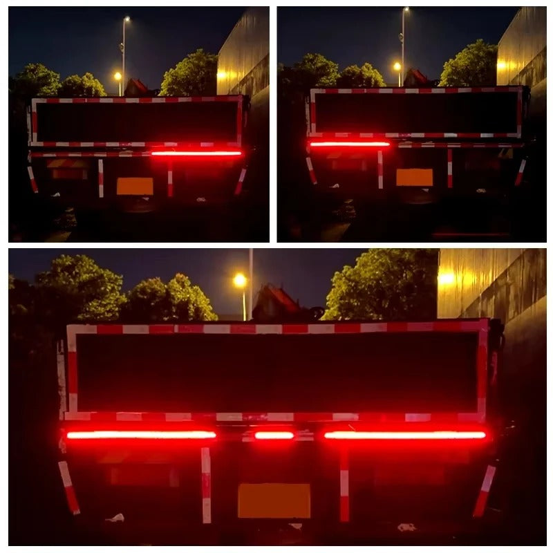 24V Led Truck Tailgate Light Strip Rear Tail Light Bar Waterproof Dynamic Additional Reverse Brake Flash Follow Warning Lights image 2