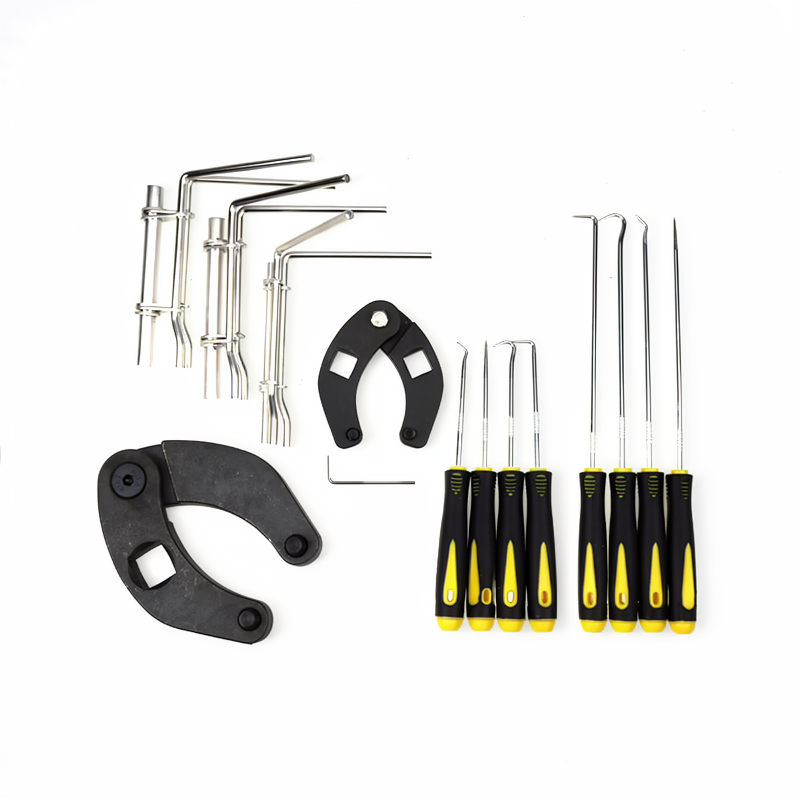 Adjustable Gland Nut Universal Hydraulic Cylinder Spanner Wrench 1266 7463 & Piston Rod Seal U-cup Installation Tool Kit Set J05321 for Most Farm image 1