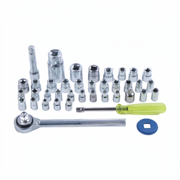 40 Pieces 3/8" Ratchet Wrench Socket Set Screwdriver Bits Car Repairing Kit thumbnail 1